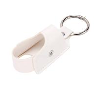 YUYTE Support D'inhalateur Étui D'inhalateur Pochette Portable en Cuir PU Boucle de Protection à Pression Clip D'accès Rapide sur l'anneau Convient à la Plupart des (White)