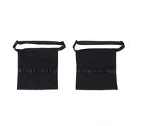 YUYTE Tablier de Coiffeur 2 Pièces avec Poches, Tablier de Salon de Ceinture Réglable pour Barbier, Coiffeur et Maquilleur, Organisateur D'outils Durable en Nylon