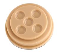 YUYTE Tasse à Huile de Montre, Plat à Huile, Tasse de Trempage D'huile de Montre, Base Antidérapante à 5 Trous, Couvercle Anti-poussière, Couvercle Hermétique, Outil de Stockage