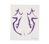 YUYTE Tatouages temporaires Kpop, Autocollants Résistants à L'eau et à la Sueur pour le Cosplay et les Fêtes, avec des Illustrations Exclusives, sans Danger (ZLBT Violet Autocollant avant-bras)