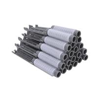 YUYTE Tiges de Permanente de Cheveux, 20 Pièces Bigoudis Chaleur pour Femmes, Tiges de Vague Froide avec Conception de Verrouillage en Peluche pour Cheveux Longs et Courts, Outils de (GREY)