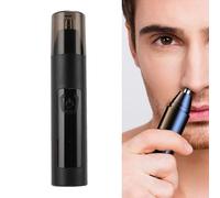 YUYTE Tondeuse à Cheveux pour les Oreilles et le Nez pour Hommes et Femmes, Tondeuse à Sourcils et Visage Indolore, Tondeuse à Nez à Piles avec Deux Lames, étanche à L'eau IPX7 pour un (BLACK)