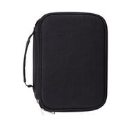 YUYTE Trousse à Crayons à 72 Emplacements, Sac Stylos Fermeture éclair de Grande capacité avec Colonnes élastiques et Sangle de Poignée pour étudiants Artistes Fournitures d'art (Black)