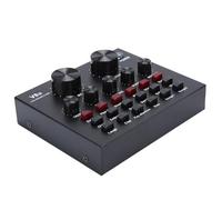 YUYTE V8 Live Sound Card USB Interface Computer Karaoke Sound Carte avec Cloud Sound Effets 48k 16bit for Streaming Podcast Recording