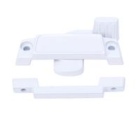 YUYTE Verrou de Fenêtre, 10 Pièces Blanc, Espacement des Trous de 6 Cm de | Alliage D'aluminium, Finition Cuite Résistante à L'usure, Usage Balcon, Cadres Coulissants et Levants, Ajustement