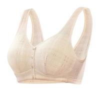 YUYUCH Fermeture sur Le Devant Bouton sans Armatures Soutiens-Gorge de Sport Confortables sans Armatures Push-Up Grande Taille Soutiens-Gorge de Tous Les Jours