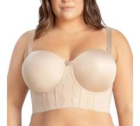 YUYUCH Soutien-Gorge Push Up à Bonnets Profonds pour Femmes, Couverture complète, à Armatures, avec Support, Cache la Graisse du Dos, lissage latéral, T-Shirt