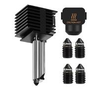 YUYUEMI pour Bambu Lab A1/A1 Mini Kit de Hotend Amovible, Ensemble de Hotend à Vitesse Rapide, Buses en Acier Durci à Haut Débit de 0,2/0,4/0,6/0,8 mm, Pièces de Remplacement pour Imprimante 3D (0,2+