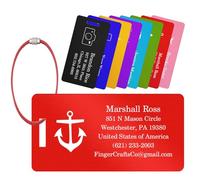 YUYUGO Etiquette Valise Bagage Personnalisables en Alliage d'Aluminium - Gravure Gratuite (Nom/Symbole) - Étiquettes Résistantes pour Avion, Voyage Pro - Compatible Valise Cabine, Bagage à Main