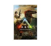 YUYUMEGDE ARK SURVIVAL EVOLVED Poster de dessin animé Peinture décorative sur toile Art mural pour salon, chambre à coucher, art mural, impression d'image moderne, décoration de salle familiale, 30 x