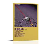 YUYUMEGDE Currents Tame Impala Poster décoratif sur toile pour chambre à coucher 60 x 90 cm