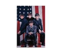 YUYUMEGDE Poster décoratif sur toile Beatles Come to American - Impression d'art moderne pour chambre à coucher - 60 x 90 cm