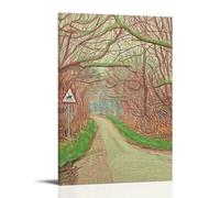 YUYUMEGDE Poster décoratif sur toile David Hockney - L'arrivée du printemps à Woldgate - Impression d'art moderne pour chambre à coucher - 20 x 30 cm