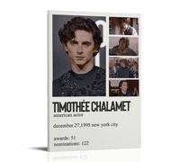 YUYUMEGDE Poster décoratif sur toile de l'acteur Timothée Chalamet - Impression d'art moderne pour chambre à coucher - 30 x 45 cm
