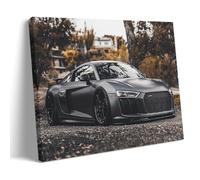 YUYUMEGDE Poster décoratif sur toile représentant une voiture noire et une image d'art moderne pour chambre à coucher (50 x 75 cm)