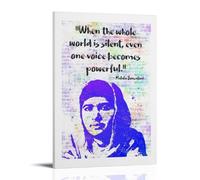 YUYUMEGDE Poster du Mois de l'histoire nationale des femmes - Impression sur toile - Impression d'art moderne pour chambre à coucher - 50 x 75 cm