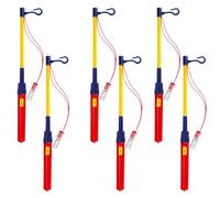 YUYWWAN Halloween Poteau à Lanterne, 6 Pièces Chaudes Longeur 40cm Bâton à Lanternes LED pour Adultes Enfants pour Halloween St Martin Fêtes Décoration