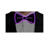 YUYWWAN Nœud Papillon LED, Lumineux Noeud Papillon Homme, Clignotant Nœud Papillon avec Led, Nœud Papillon Fluo Amusant, Accessoire de Costume Led pour Fêtes, Halloween, Noël, Carnaval, Bal Masqué