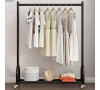 YUZDNM 150CM Cintre - Portant À Vêtements en Métal, Porte-Manteau Portable en Métal, Organisateur De Magasin De Vêtements, Présentoir De Chambre À Coucher, Salon(Schwarz,100X40X150CM)