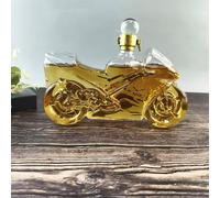 YUZDNM Carafe À Whisky - Carafe À Whisky pour Moto Élégante Moto 750Ml, Vin Écossais Ou Liqueur, Bouteille Vide en Verre De Moto, Bouteille De Vin en Forme De Voiture Scellée