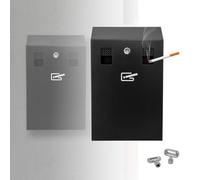 YUZDNM Cendrier Mural À Cylindre - 22CM Cendrier Mural, Poubelle À Cendres en Acier Inoxydable, Cendrier Mural, Poubelle À Cigarettes Commerciale Extérieure, Cendrier Intérieur Et Extérieur