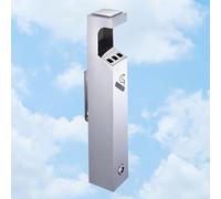 YUZDNM Cendrier Mural Exterieur - Commercial Porte-Cigarette en Acier Inoxydable Cendrier - Cendrier Commercial, Porte-Cigarette Mural Extérieur, Cendrier en Métal en Acier Inoxydable (Color : B)