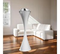 YUZDNM Cendrier sur Pied Intérieur Et Extérieur - Cendriers Extérieur pour Cigarettes, Support De Cendrier À Cigares Autonettoyant(Weiß)