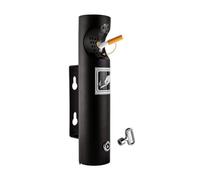 YUZDNM Cendriers muraux - Cendrier en métal Inoxydable, pour Une Utilisation en extérieur Bureaux, Restaurants, Bars(Schwarz)