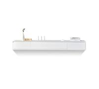 YUZDNM Meuble TV Flottant en Bois Massif avec 3 tiroirs, Console multimédia Murale, idéal pour Le Salon ou la Chambre à Coucher(A,140 * 24 * 20cm)