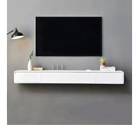 YUZDNM Meuble TV Flottant en Bois Massif avec 3 tiroirs, Console multimédia Murale, idéal pour Le Salon ou la Chambre à Coucher(B)