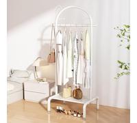 YUZDNM Portant À Vêtements Autoportant en Métal - Rangement pour Vêtements avec Étagère Inférieure, Organisateur De Vêtements Simple Et Élégant(1,80 * 40 * 173cm)