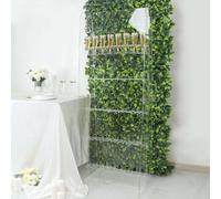 YUZDNM Porte-Verres à vin sur Pied - Présentoir Mural en Acrylique Transparent à 5 Niveaux pour Verres à vin et flûtes à Champagne, 1,5 m, décorations pour fêtes et réceptions