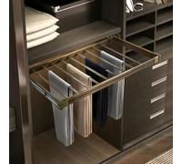 YUZDNM Séchoir à Pantalons Extensible et Coulissant, séchoir à Linge pour Machine à Laver, séchoir à Linge dissimulé et Multifonctionnel, Gain de Place(Gold,600-850mm)