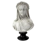 YUZDNM Statue Sculpture - Figurine Buste De La Jeune Fille Voilée, Collection De Figurines De Bureau, Accessoires Cadeaux pour Amoureux/Bureau/Maison
