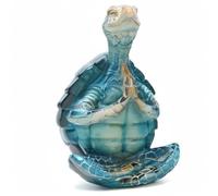 YUZDNM Statue Sculpture Figurine - Sculpture Décorative De Tortue De Mer pour Méditation Et Yoga - Statue Zen en Résine pour La Décoration De La Maison Ou du Bureau - Objet d'art À Collectionner(B)