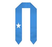 YUZEKABZ Écharpe de remise de diplôme avec drapeau du pays, cadeau pour étudiants internationaux, Drapeau de la Somalie, taille unique