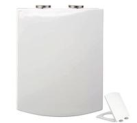 YUZGUHEY Abattant WC Ideal Standard - carré avec Fermeture Lente et Douce Dégagement Rapide for Un Nettoyage Facile en Plastique Blanc(34.5X43CM(13.58X16.92IN))