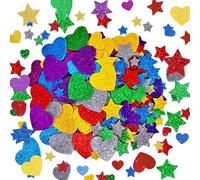 YUZHEDM 300 Pcs Gommettes Autocollantes Paillette Gommettes Enfant pour Scrapbooking, Décoration de Cadeau, Autocollants de Récompense pour Enfants, Étoiles Dorées