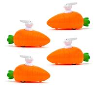 YUZHEDM 4 Stück Jouet Paques a Remonter Ensemble Réutilisable Simple et Agréable a Utiliser Lapin Interactif Idéal pour Dresser la Table, Décorer Le Salon ou Créer Une Ambiance Festive dans