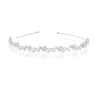 YUZHEDM Argent Accessoires Cheveux Mariage, Accessoire Cheveux Mariage, Pearl Bridal Headband, Couronne de Cheveux en Cristal et Perle, Accessoires pour Cheveux Femme, Fille et Mariage