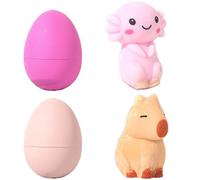 YUZHEDM Lot de 2 œufs surprise, Adopt Me Egg, jouet de surprise, jouet en peluche Axolotl éclosion Axolotl, figurine de cochon d'eau surprise couleur surprise à mettre dans l'eau, pour enfants de 3 à
