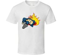 YuZhong Duck Down Music Popular Record Label Music Fan Tshirt Men's White XL