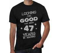 YuZhong Looking This Good Has Been 47 Years is in Making Mens T-Shirt Black 3XL