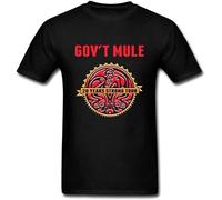 YuZhong Men's Govt Mule Band T Shirt Shirt T Shirts for Mens Black L