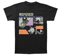 YuZhong Refused Men's Shape of Punk to Come Black Slim Fit T Shirt Black XL