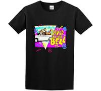 YuZhong Saved by The Bell Beach Party Cotton T Shirt Mens Black 3XL