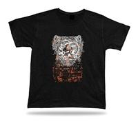 YuZhong Skeleton Skull Monster Evil Creature Vector Cool Special Modern Tshirt Funny Graphics Design Men's T-Shirt Black L