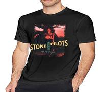YuZhong Stone-Temple-Pilots Core Men's Short Sleeve T-Shirts Tops Man Leisure Crew Neck Tshirt Black S