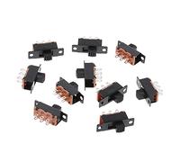 YUZI 10Pcs SS22F32 6 Pins 2 Positions DPDT On/On Mini Slide Switch 0.5A Toggle Switch