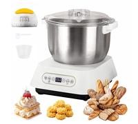 YUZINO Pétrin à pâte en acier inoxydable 7 L Grand volume avec fonction de fermentation thermostatique (25-38 °C), pétrisseur automatique avec lame de coupe pour la cuisson à la maison